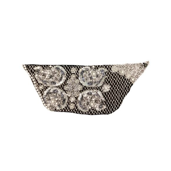 Gorgeous Roarke New York Women Beaded Bib Collar Scarf Necklace Statement Piece - Picture 1 of 7